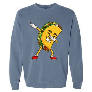 Dabbing Taco Cinco De Mayo Funny Mexican Food Dab Garment-Dyed Sweatshirt