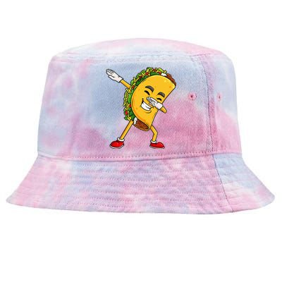 Dabbing Taco Cinco De Mayo Funny Mexican Food Dab Tie-Dyed Bucket Hat