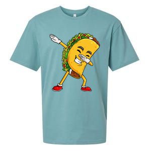 Dabbing Taco Cinco De Mayo Funny Mexican Food Dab Sueded Cloud Jersey T-Shirt