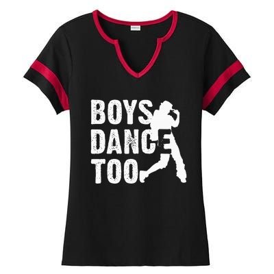 Dance Too Cool Dancing Dancer Gift Ladies Halftime Notch Neck Tee