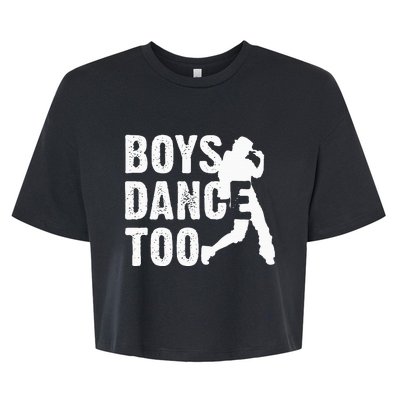 Dance Too Cool Dancing Dancer Gift Bella+Canvas Jersey Crop Tee