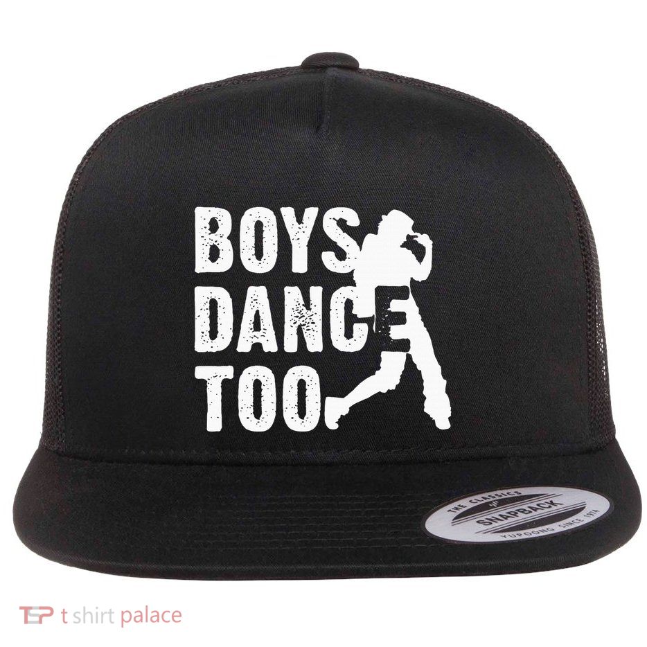 Dance Too Cool Dancing Dancer Gift Flat Bill Trucker Hat