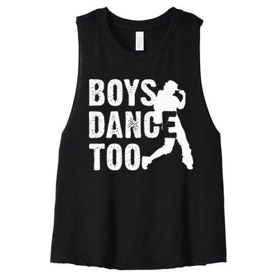 Dance Too Cool Dancing Dancer Gift Women's Racerback Cropped Tank