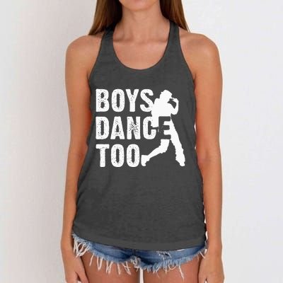 Dance Too Cool Dancing Dancer Gift Women's Knotted Racerback Tank