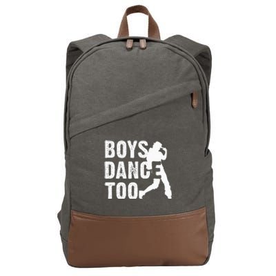 Dance Too Cool Dancing Dancer Gift Cotton Canvas Backpack