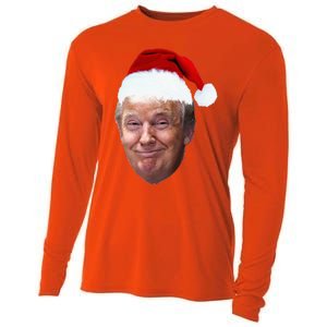 Donald Trump Christmas Funny Maga Santa Hat Gift Cooling Performance Long Sleeve Crew