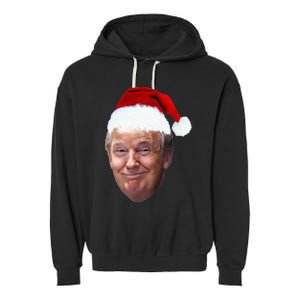 Donald Trump Christmas Funny Maga Santa Hat Gift Garment-Dyed Fleece Hoodie