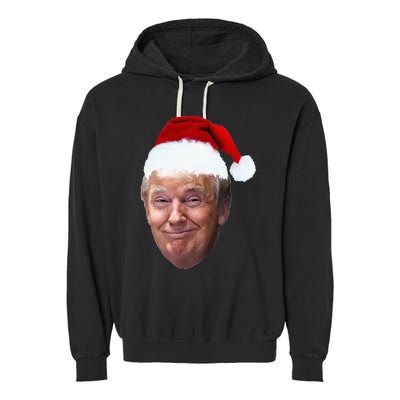 Donald Trump Christmas Funny Maga Santa Hat Gift Garment-Dyed Fleece Hoodie