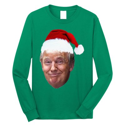 Donald Trump Christmas Funny Maga Santa Hat Gift Long Sleeve Shirt