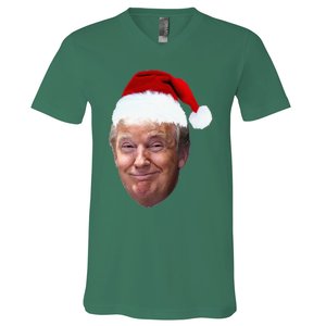 Donald Trump Christmas Funny Maga Santa Hat Gift V-Neck T-Shirt