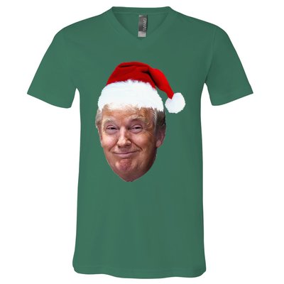 Donald Trump Christmas Funny Maga Santa Hat Gift V-Neck T-Shirt