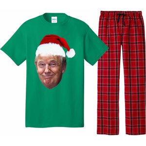 Donald Trump Christmas Funny Maga Santa Hat Gift Pajama Set