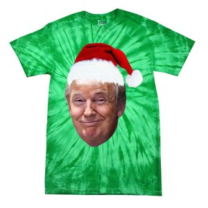 Donald Trump Christmas Funny Maga Santa Hat Gift Tie-Dye T-Shirt