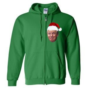 Donald Trump Christmas Funny Maga Santa Hat Gift Full Zip Hoodie