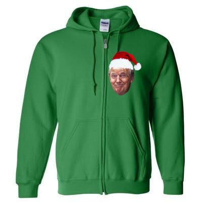 Donald Trump Christmas Funny Maga Santa Hat Gift Full Zip Hoodie