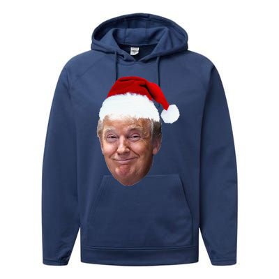 Donald Trump Christmas Funny Maga Santa Hat Gift Performance Fleece Hoodie