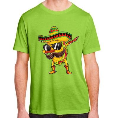 Dabbing Taco Cinco De Mayo Mexican Food Sombrero Adult ChromaSoft Performance T-Shirt