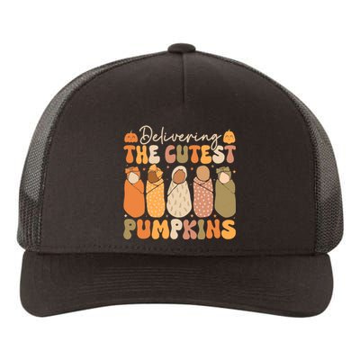 Delivering The Cutest Pumpkins Halloween L And D Nurse Fall Yupoong Adult 5-Panel Trucker Hat