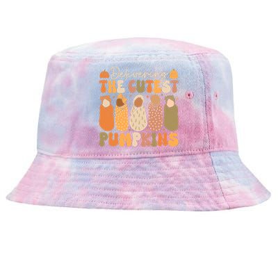 Delivering The Cutest Pumpkins Halloween L And D Nurse Fall Tie-Dyed Bucket Hat