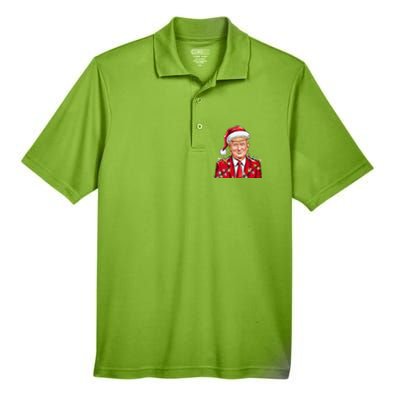 Donald Trump Christmas Funny Maga Holiday Men's Origin Performance Pique Polo