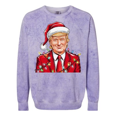 Donald Trump Christmas Funny Maga Holiday Colorblast Crewneck Sweatshirt