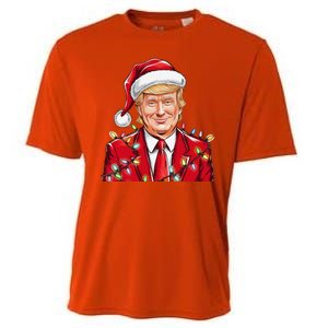 Donald Trump Christmas Funny Maga Holiday Cooling Performance Crew T-Shirt