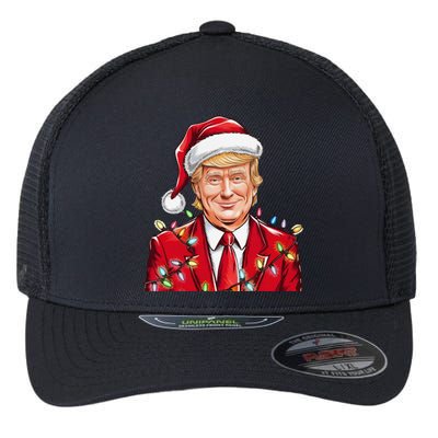 Donald Trump Christmas Funny Maga Holiday Flexfit Unipanel Trucker Cap