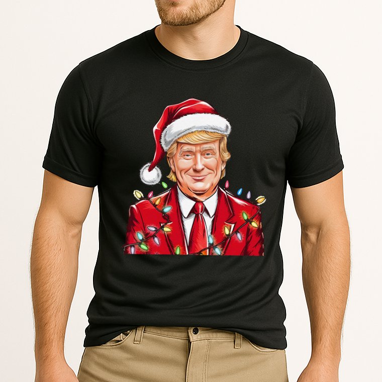 Donald Trump Christmas Funny Maga Holiday Cooling Performance Crew T-Shirt