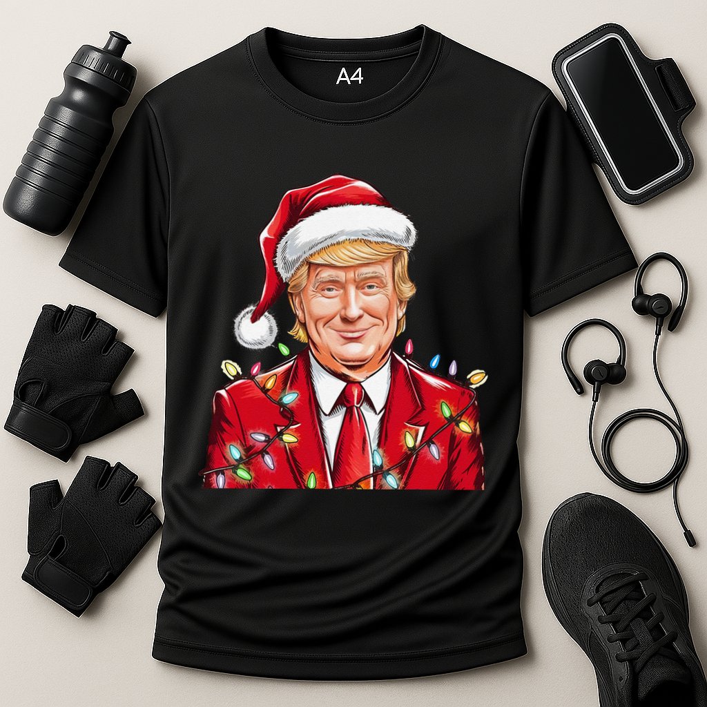 Donald Trump Christmas Funny Maga Holiday Cooling Performance Crew T-Shirt