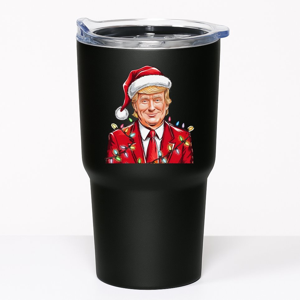 Donald Trump Christmas Funny Maga Holiday Tumbler