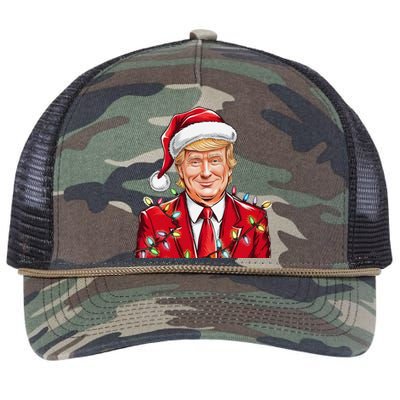 Donald Trump Christmas Funny Maga Holiday Retro Rope Trucker Hat Cap