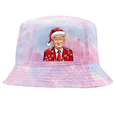 Donald Trump Christmas Funny Maga Holiday Tie-Dyed Bucket Hat