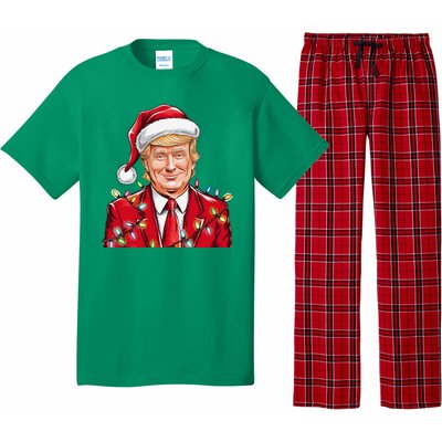 Donald Trump Christmas Funny Maga Holiday Pajama Set