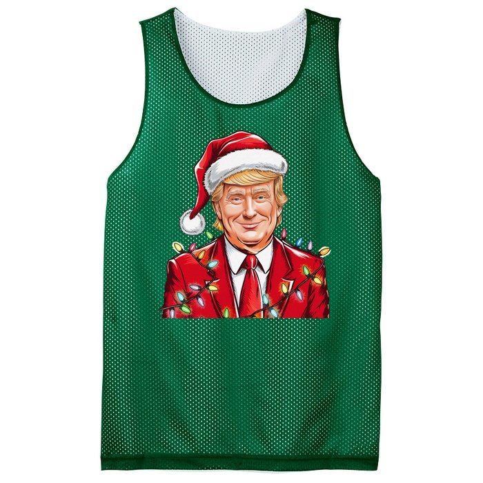 Donald Trump Christmas Funny Maga Holiday Mesh Reversible Basketball Jersey Tank