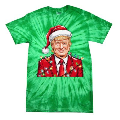 Donald Trump Christmas Funny Maga Holiday Tie-Dye T-Shirt