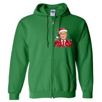 Donald Trump Christmas Funny Maga Holiday Full Zip Hoodie