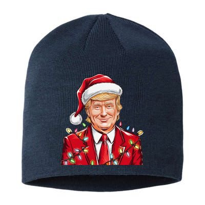 Donald Trump Christmas Funny Maga Holiday Sustainable Beanie