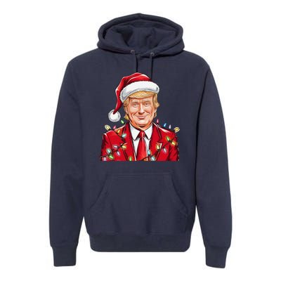 Donald Trump Christmas Funny Maga Holiday Premium Hoodie