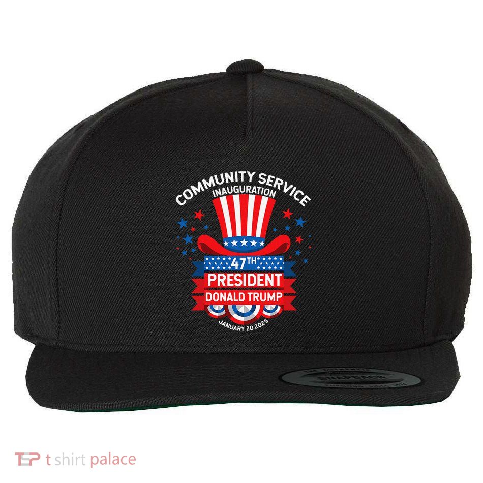 Donald Trump Community Service Inauguration Wool Snapback Cap