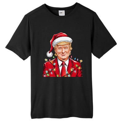 Donald Trump Christmas Funny Maga Santa Hat Tall Fusion ChromaSoft Performance T-Shirt