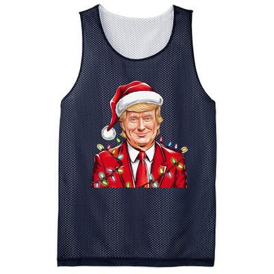 Donald Trump Christmas Funny Maga Santa Hat Mesh Reversible Basketball Jersey Tank