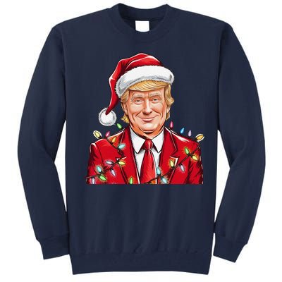 Donald Trump Christmas Funny Maga Santa Hat Tall Sweatshirt