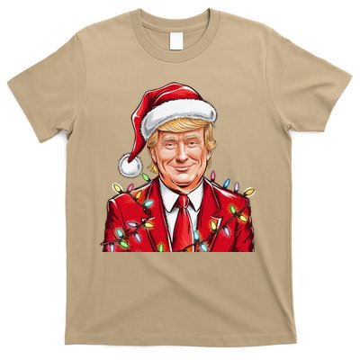 Donald Trump Christmas Funny Maga Santa Hat T-Shirt