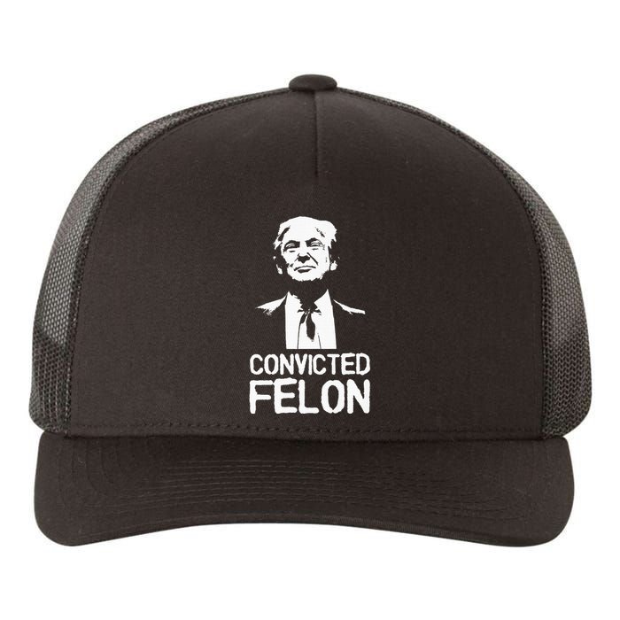 Donald Trump Convicted Felon Stencil Graffiti Yupoong Adult 5-Panel Trucker Hat