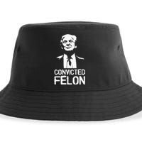 Donald Trump Convicted Felon Stencil Graffiti Sustainable Bucket Hat