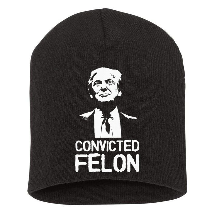 Donald Trump Convicted Felon Stencil Graffiti Short Acrylic Beanie