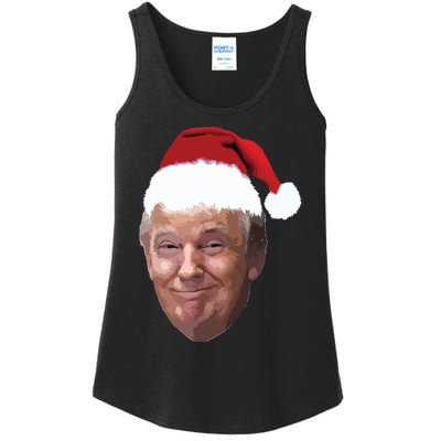 Donald Trump Christmas Funny Maga Santa Hat Gift Ladies Essential Tank