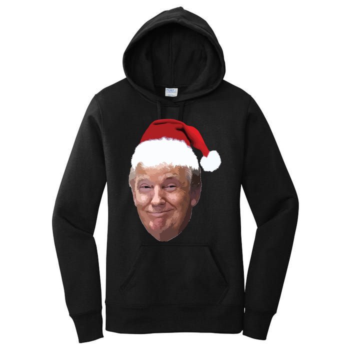 Donald Trump Christmas Funny Maga Santa Hat Gift Women's Pullover Hoodie