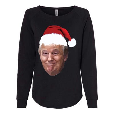 Donald Trump Christmas Funny Maga Santa Hat Gift Womens California Wash Sweatshirt