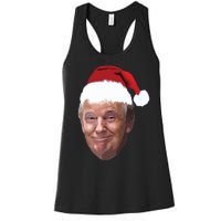 Donald Trump Christmas Funny Maga Santa Hat Gift Women's Racerback Tank